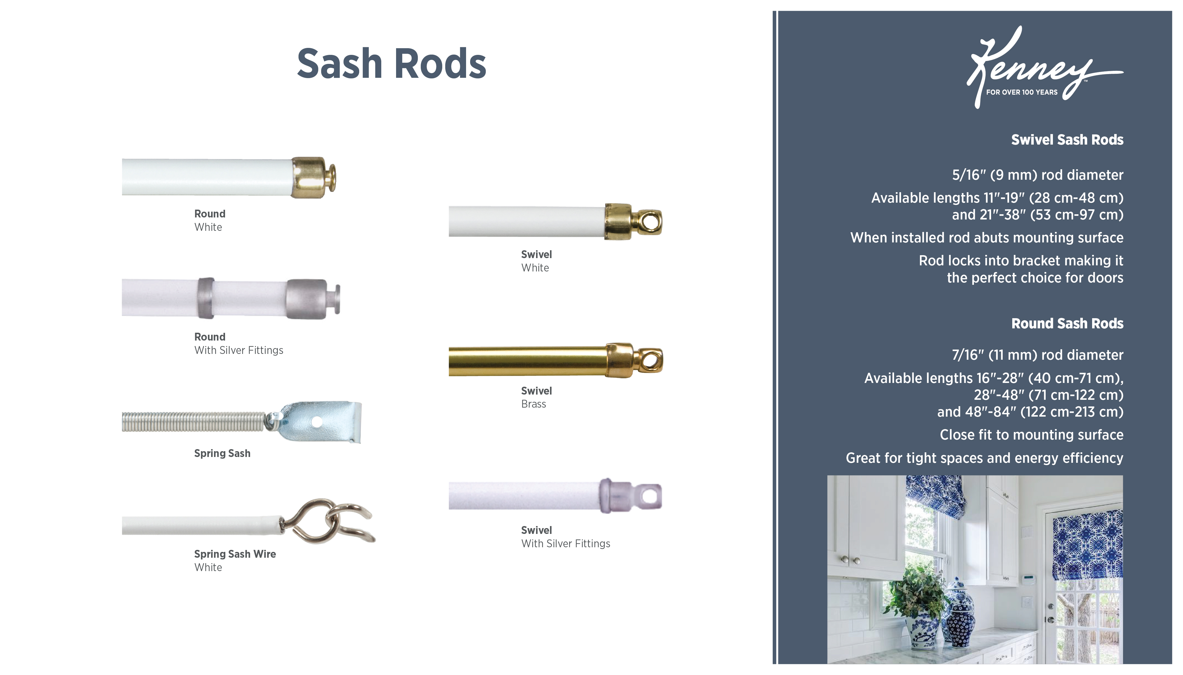 Saj Rods Sash Rods
