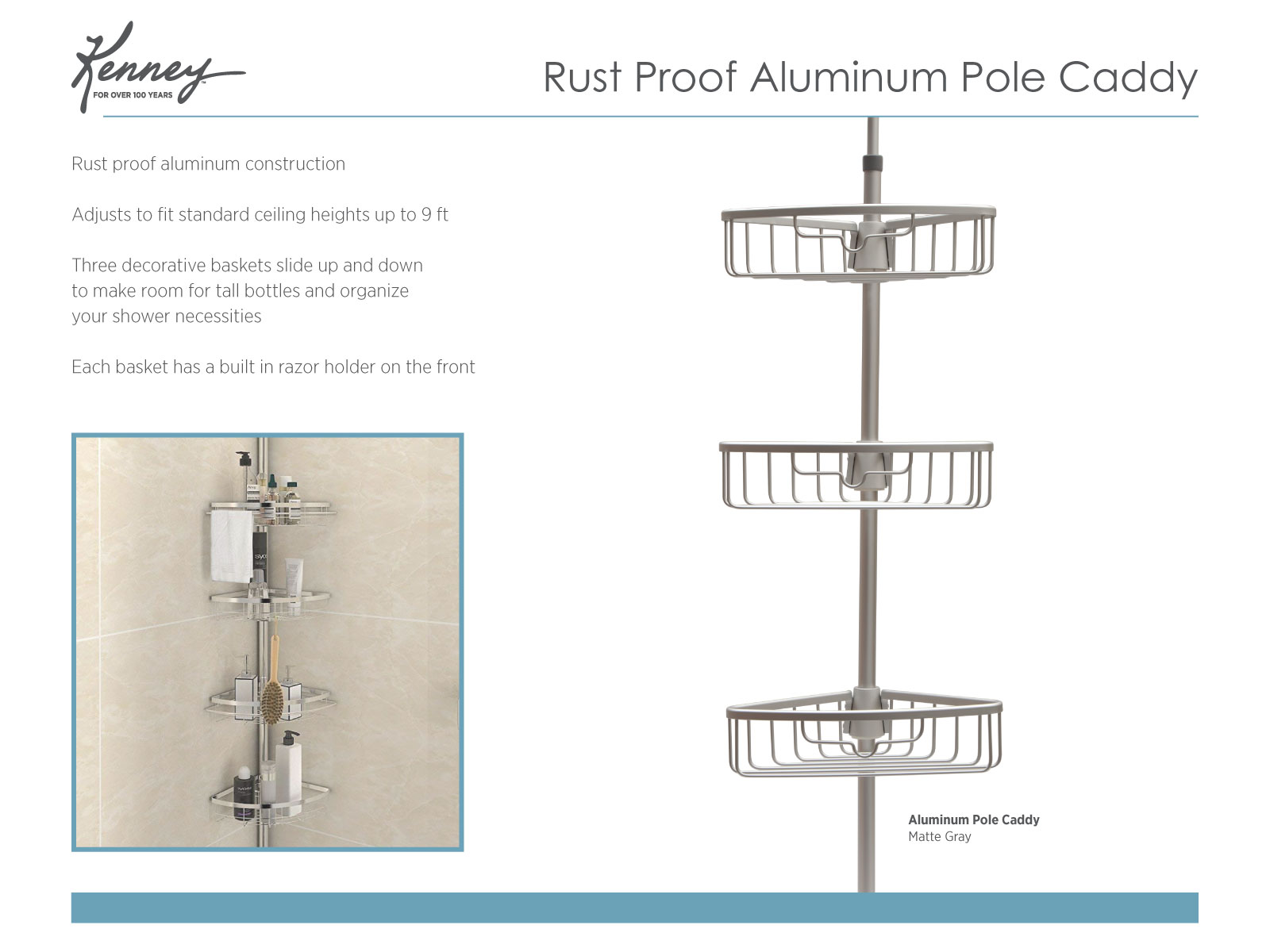 Spring Tension Pole Caddies